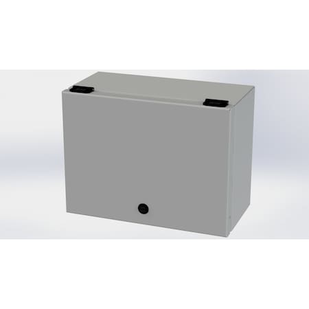 Saginaw Control & Engineering 1/4 Turn Latch Electrical Enclosures, 9 in H, 6 in D, 12 in W, NEMA 3R, 4, 12, 13, Carbon Steel SCE-L9126ELJ